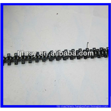 Transmission roller chain with attachments